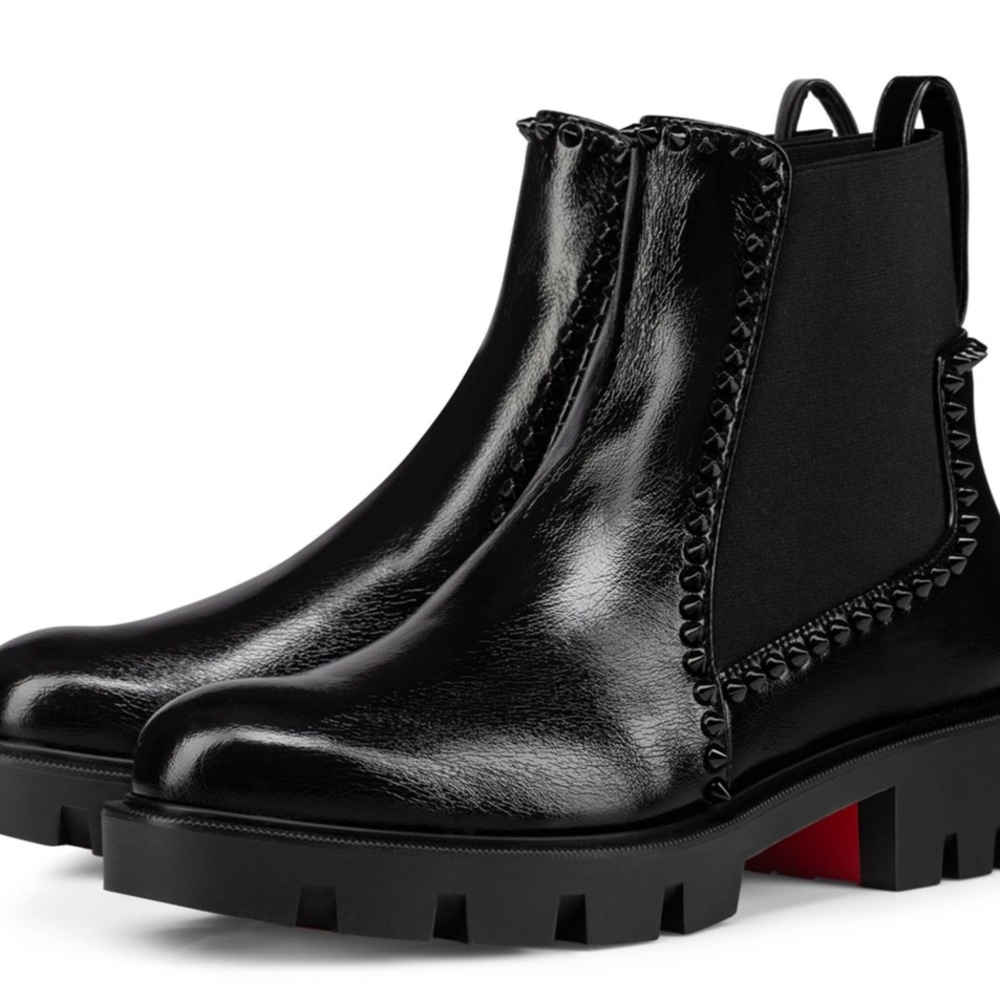 Brand new Christian Louboutin Out Lina Spike Lug boot, never worn! EU41/US10